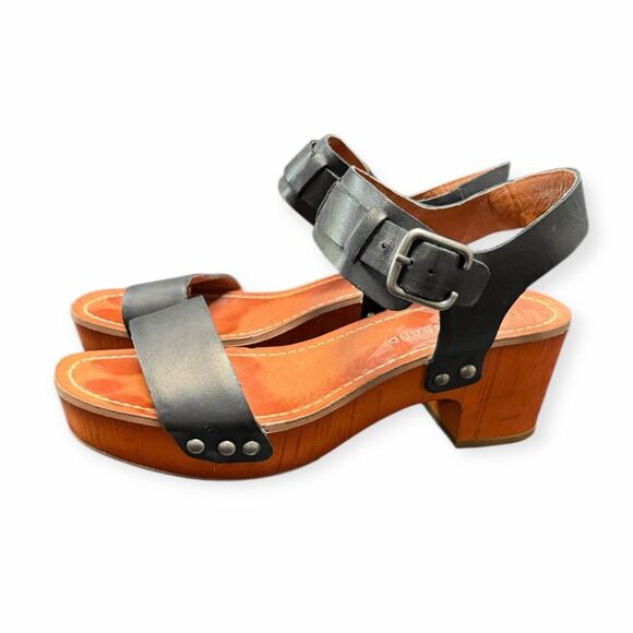 LUCKY BRAND Women’s Black Hashti Platform Block Heel Sandals Size 7 - Picture 5 of 7